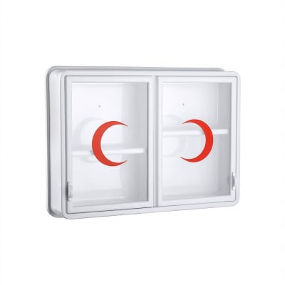 CAM 2 KAPAKLI ECZA DOLABI 35x49x10 cm (5293)