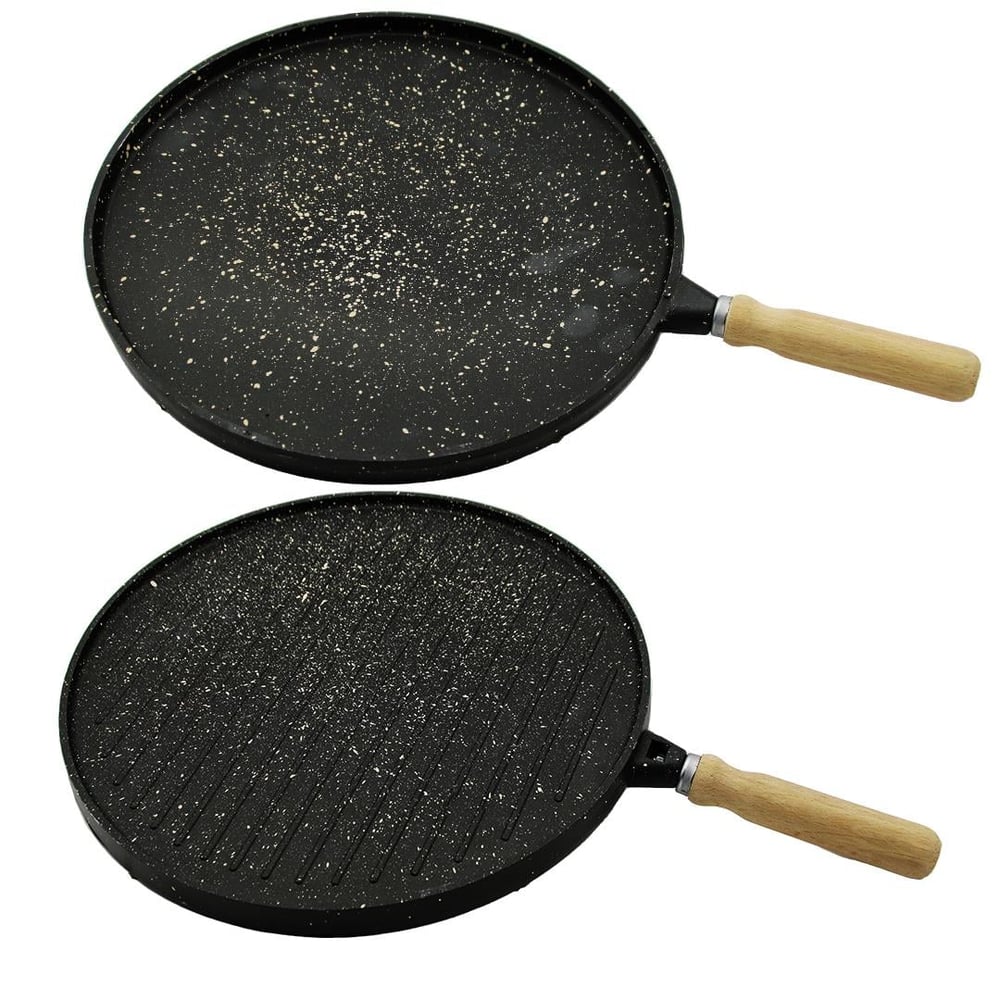 ÇİFT TARAFLI DÖKÜM GRANİT BAZLAMA - GÖZLEME TAVASI 36CM (5293)