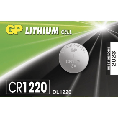 GP LITHIUM CELL CR-1220 DL-1220 PARA PİLİ 3V 5Lİ KART (5293)