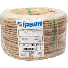 HALAT 6MM NATURAL JÜT KIRNAP İPİ TOP 200MT (5293)