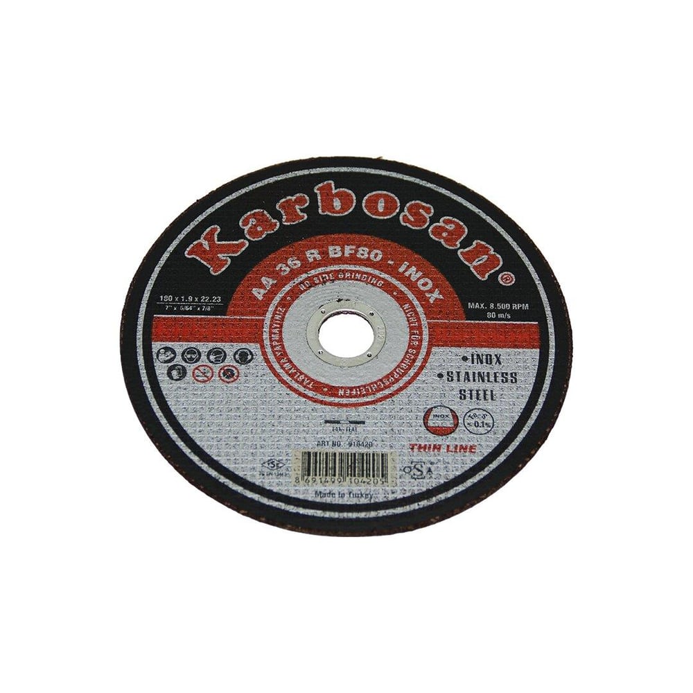 İNOX METAL KESİCİ DİSK 180MMX1.9X22 (5293)