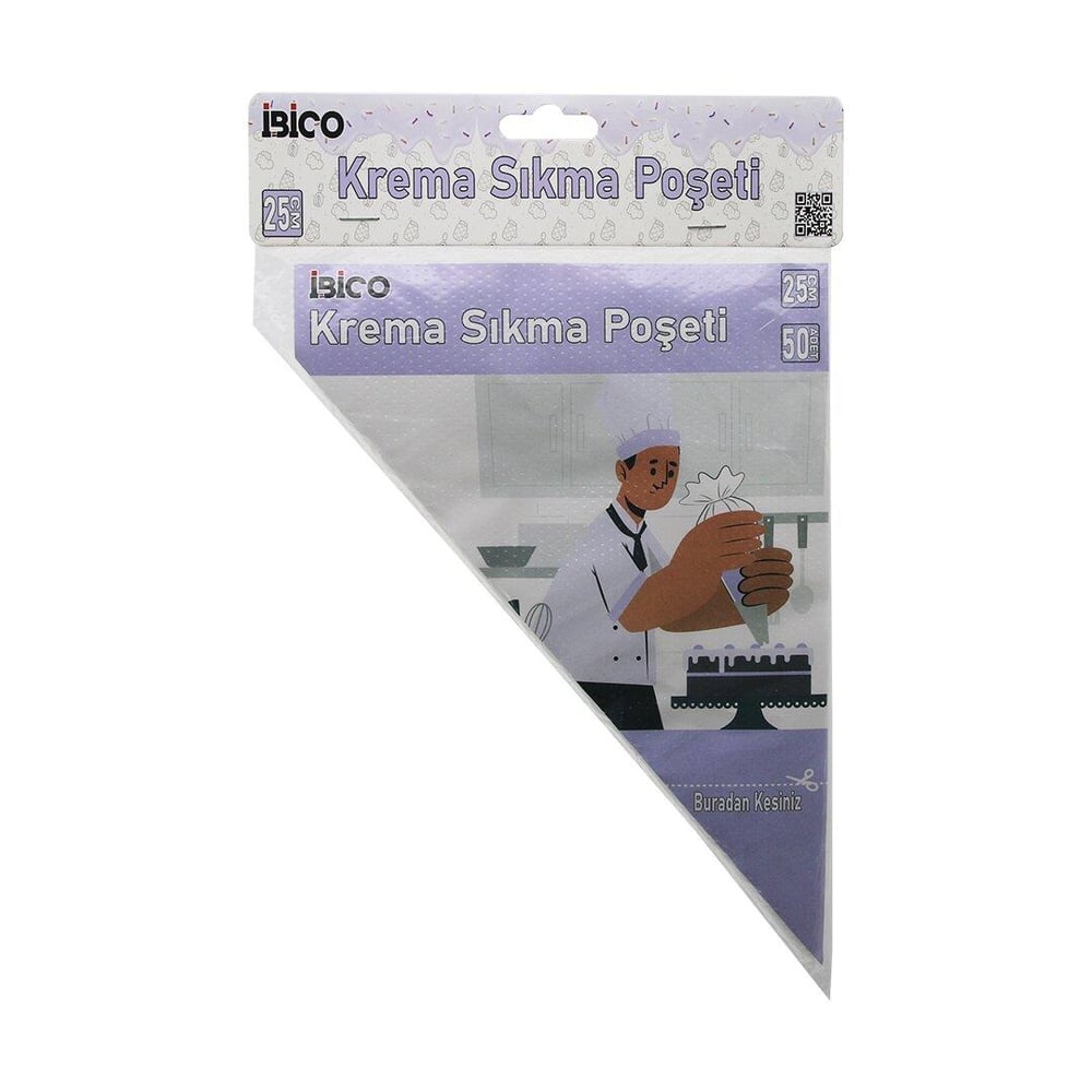NAYLON 25CM 50PCS KREMA SIKMA POŞETİ TORBASI (5293)