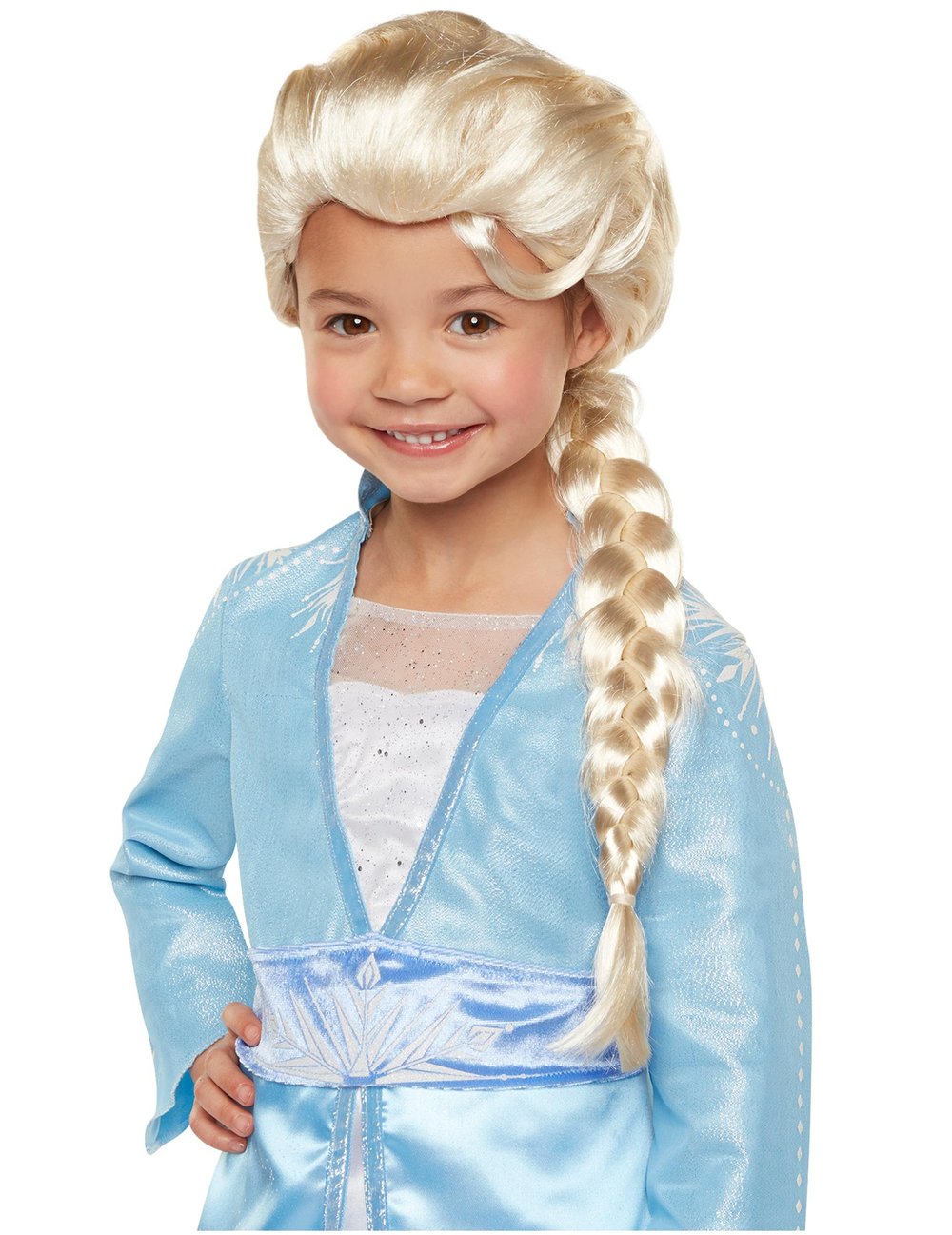 Platin Altın Dore Renk Karlar Ülkesi Elsa Frozen Peruğu Çocuk Boy (5293)