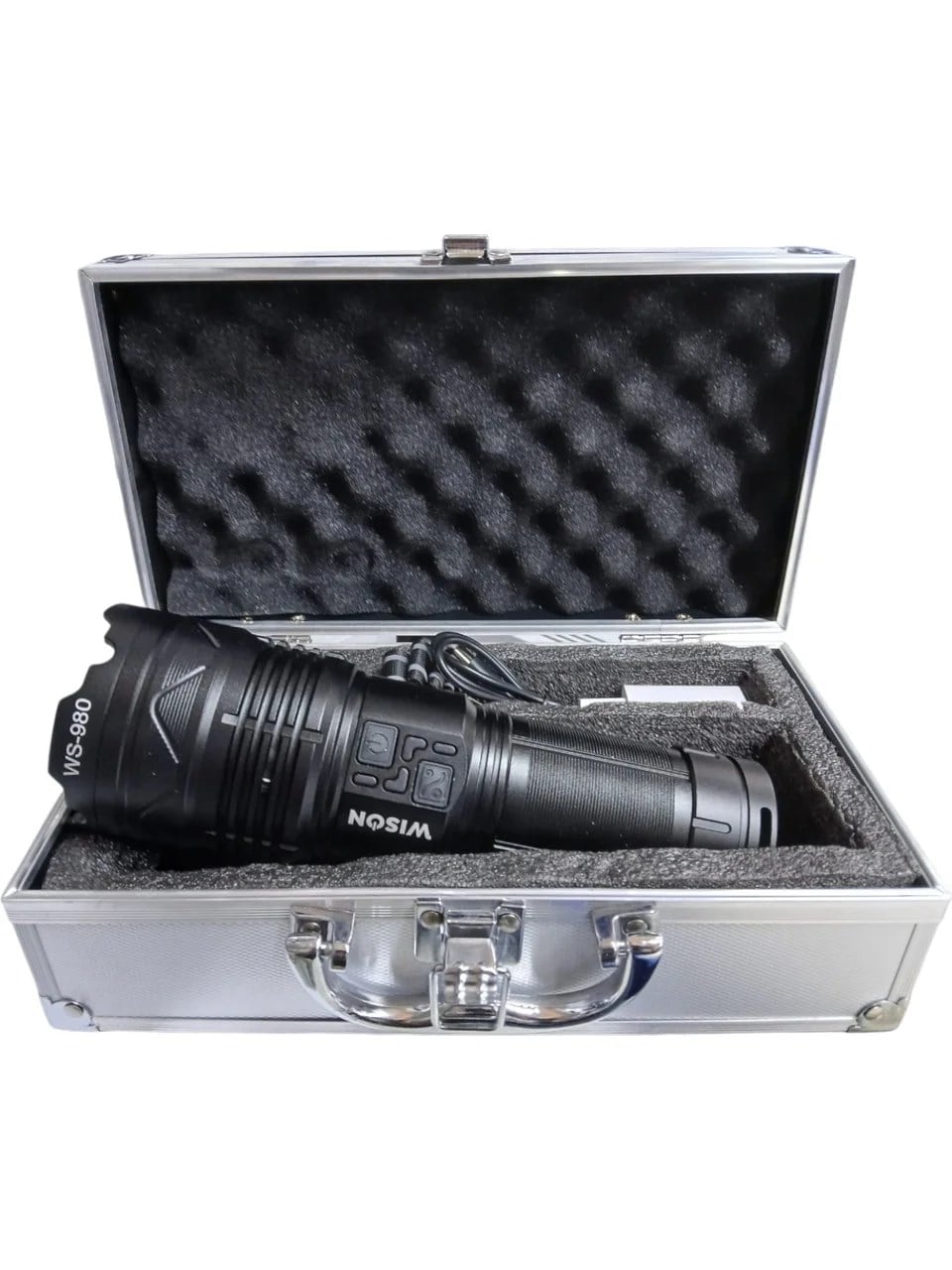 Profesyonel Zoomlu El Feneri | 60w – 7000 Lümen – 13.200 Mah – Type‑c – Metal Gövde (5293)