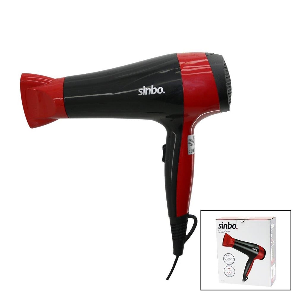 SAÇ KURUTMA MAKİNESİ 2 KADEME HIZ - SICAKLIK FÖN BAŞLIK ZİKZAK REZİSTANS SARIM HOMOJEN ISI DAĞILIM SHD-7093 (5293)