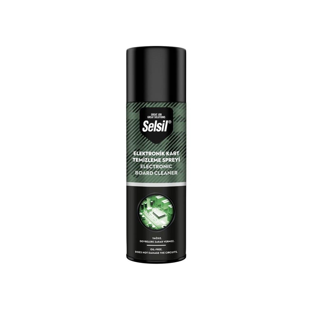 SELSİL ELEKTRONİK KART TEMİZLEME SPREYİ 500ML  YAĞSIZ - DEVRELERE ZARAR VERMEZ (5293)