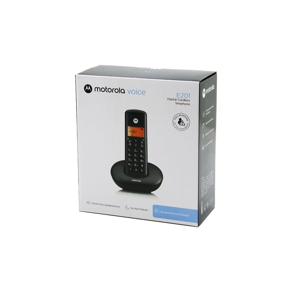 SİYAH DİJİTAL KABLOSUZ - TELSİZ TELEFON ARAYAN NO GÖRME 50 HAFIZA 300M ALAN E-201 (5293)