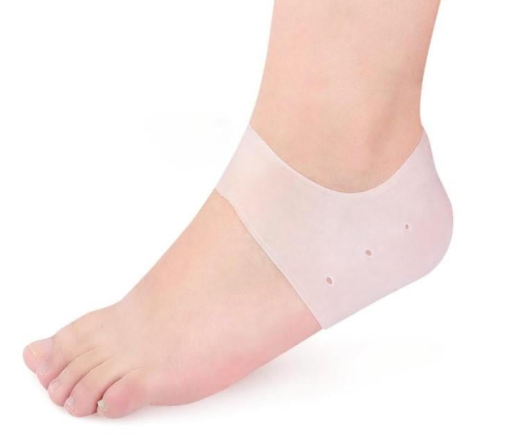 Silikon Topuk Çorabı Beyaz Renk (5293)