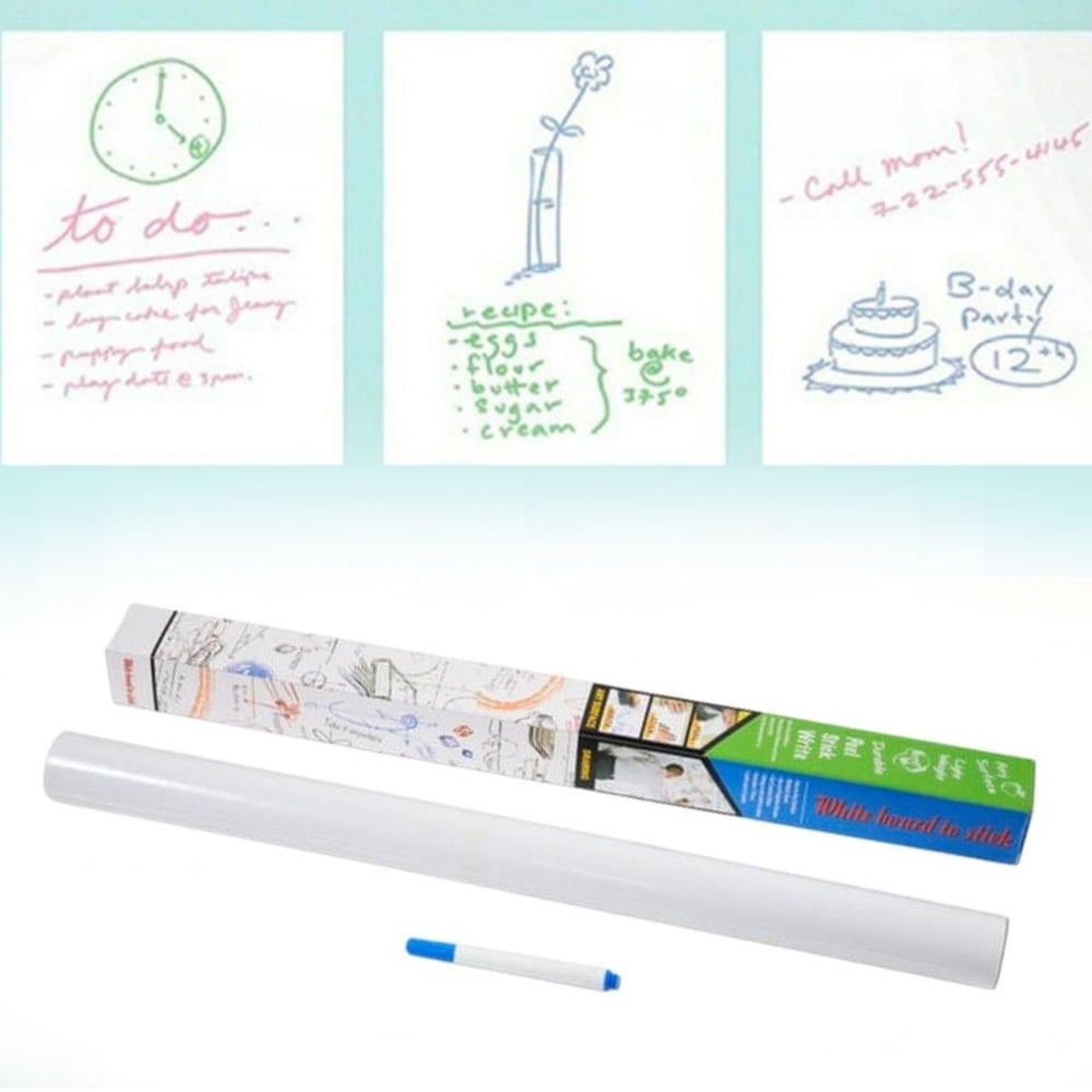 Silinebilir Kalemli Sticker  Duvara Yapışabilen Yazı Tahtası 60x200 cm (5293)