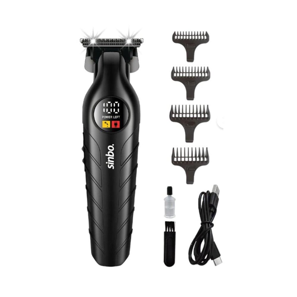 USB ŞARJLI - LCD GÖSTERGELİ SAÇ - SAKAL KESME TRAŞ MAKİNESİ  PLASTİK GÖVDE SHC-1909 (5293)
