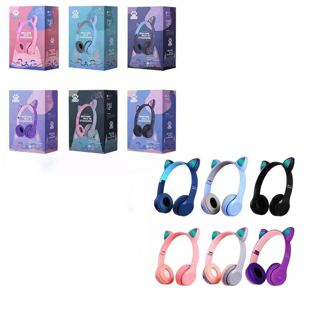 WİRELESS USB ŞARJLI KULAKLIK IŞIKLI - BLUETOOTH - KULAKLI - KATLAMALI PL-2036 (5293)