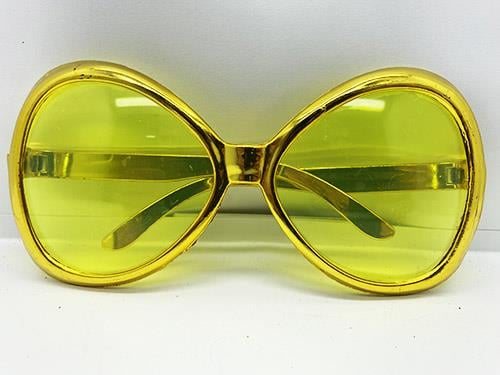 Yeşilçam Temalı Parti Gözlüğü Gold Renk 7x16 cm (5293)