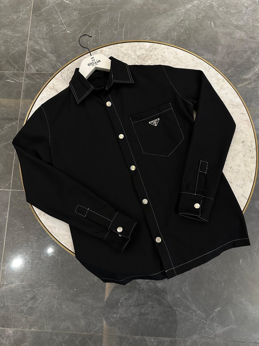 Prada Black Ceket Gömlek 