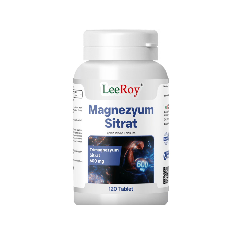 Leeroy Magnezyum Sitrat 120 Tablet Yeni