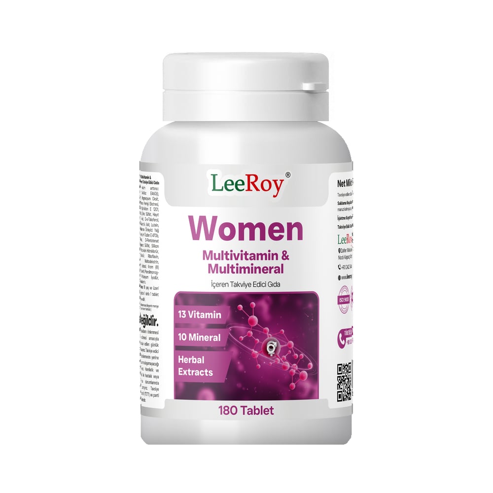 Leeroy Multivitamin Kadın 180 Tablet