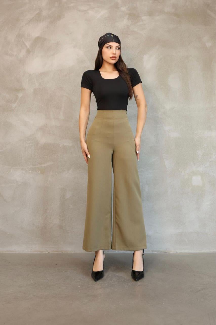 Kadın Haki Mango Model Pantolon