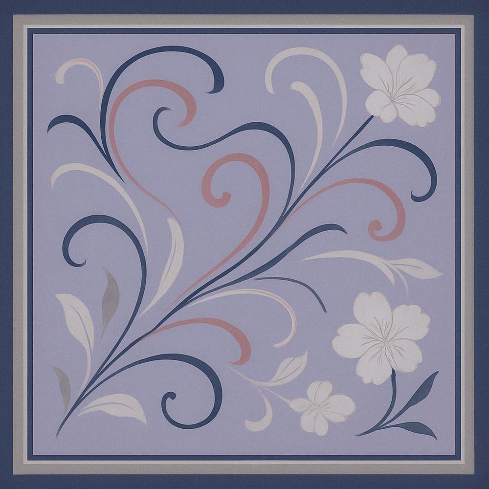 Desenli FularFularrosen design
