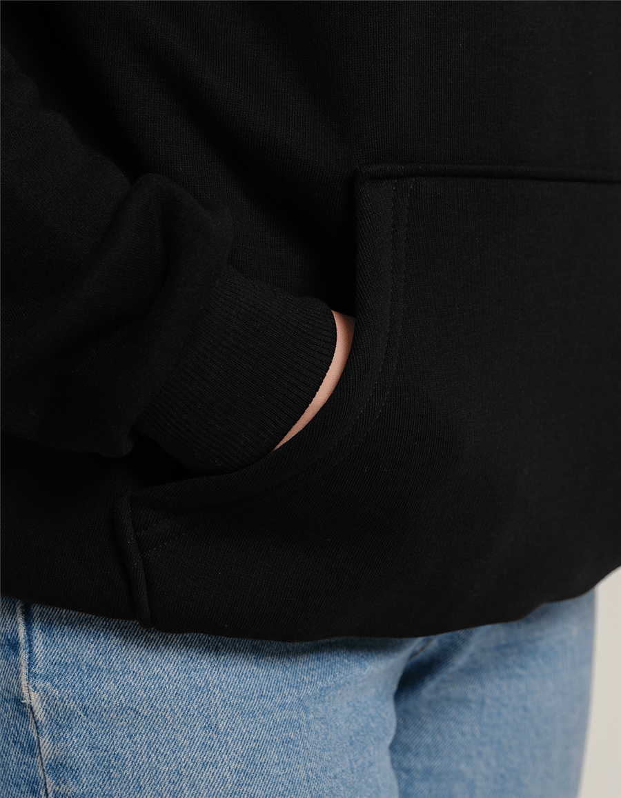 Çin Aslanı Baskılı Unisex Kapüşonlu Sweatshirt