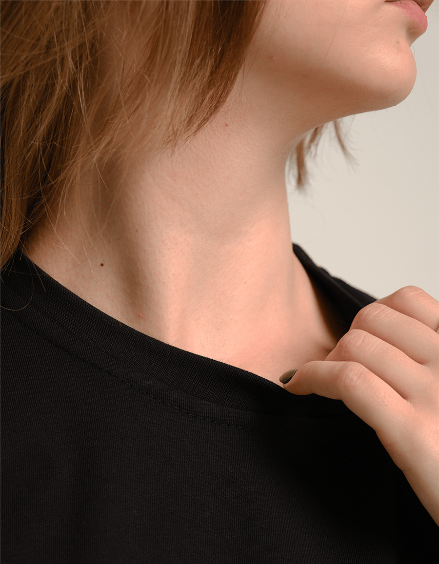 Çin Aslanı Baskılı Unisex Oversize T-Shirt
