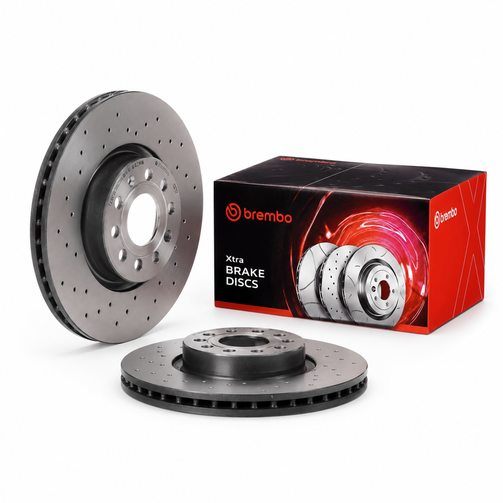 Brembo Xtra Delikli Ön Fren Diski Seti 316x28mm  Volvo S60 II / S80 II ( ÇİFT)