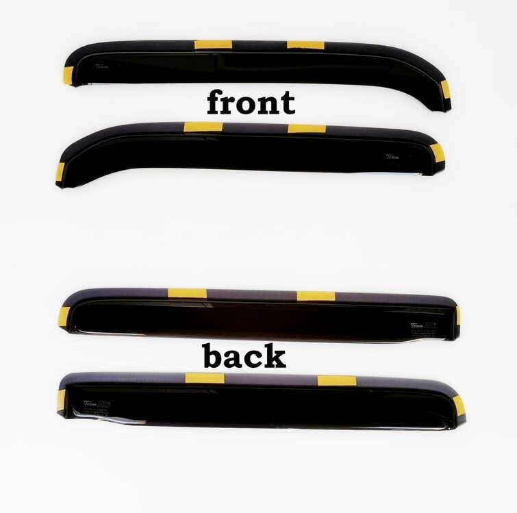 HEKO 31105 Wind deflectors VOLKSWAGEN Golf II 4d 1983-1987 (short) (rear deflectors included)