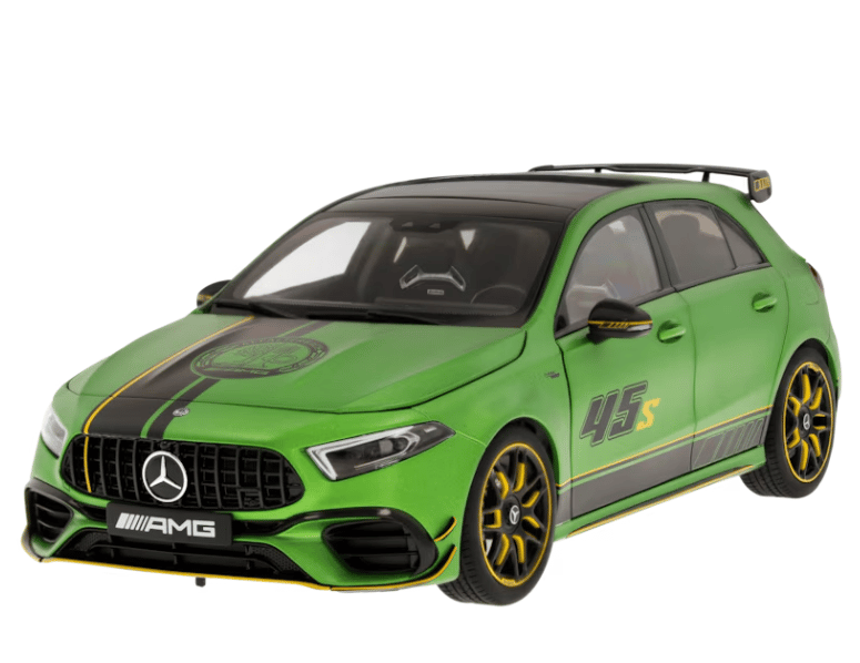 Mercedes-AMG A 45 S 4MATIC+ 1:18 NZG Limited Diecast Model – Light Green Magno