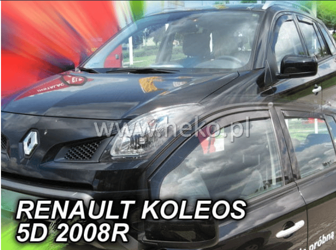 Renault Koleos I (2008–2016) Rüzgarlık Seti (Ön + Arka) – Team Heko 