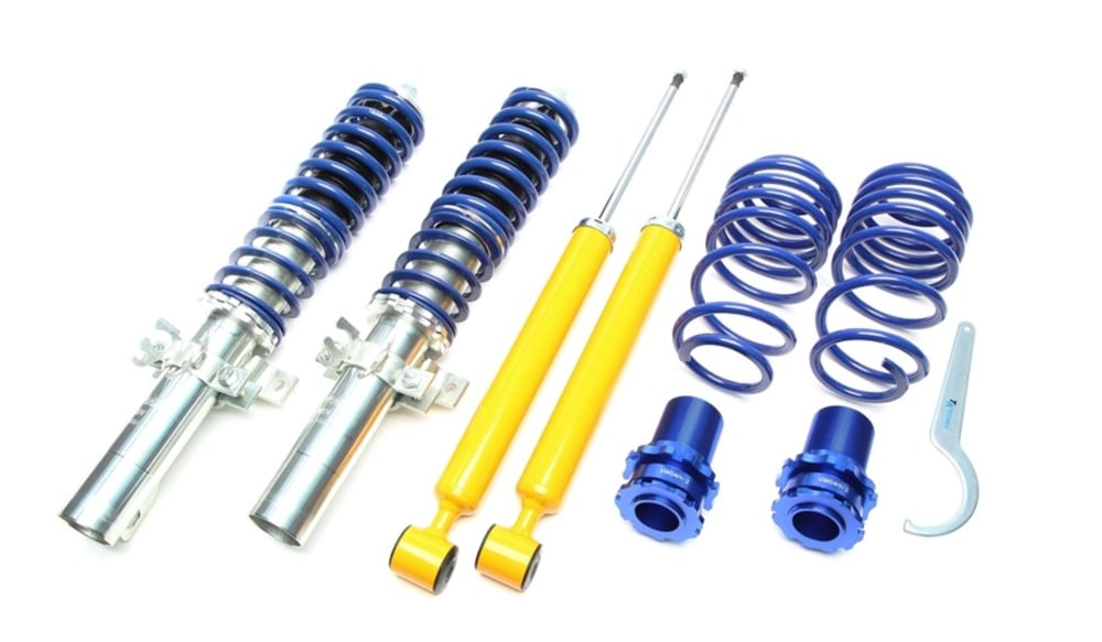 TA TECHNIX TAGWVW11 coilover kit suitable for Audi A1 (8X)/Seat Ibiza III+IV (6L/6J)/Skoda Fabia I-II (6Y/5J)/VW Fox (5Z), Polo 9N, Polo 6R