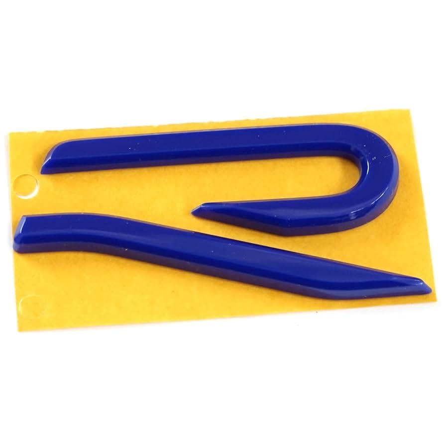 VW 5H0853675S502 Original VW lettering R tailgate emblem tuning sport logo sticker design blue