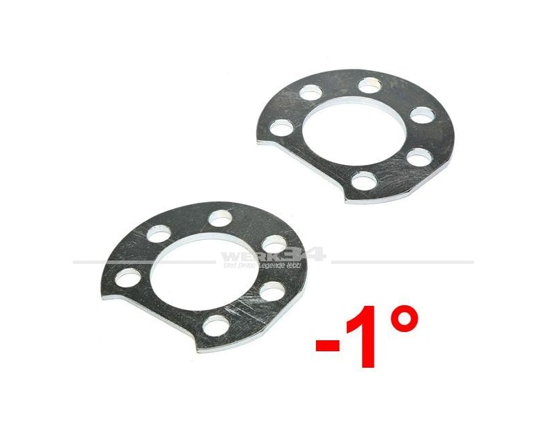 VW Golf 1-4, Jetta, Polo, Scirocco Arka Aks Kamber Ayar Plakası Seti -1° 