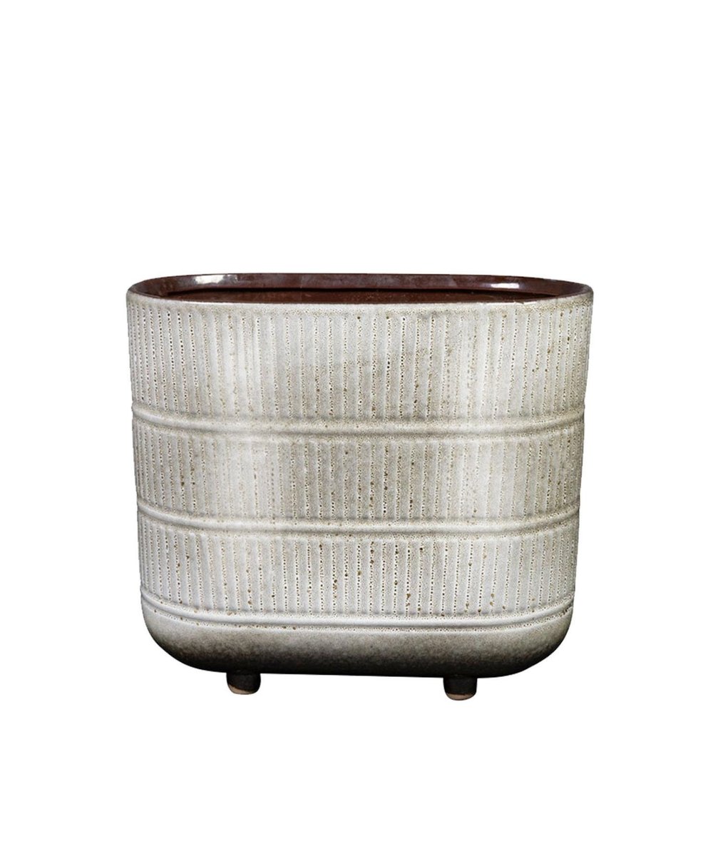 Denise mini ayaklı oval saksı L