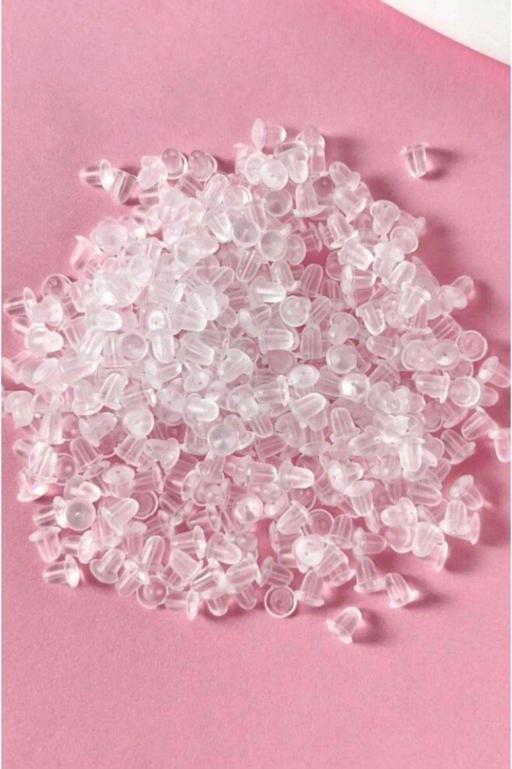 200 Adet Şeffaf Küpe Arkası Pistonu Küpe Arkalığı (100 ÇİFT)