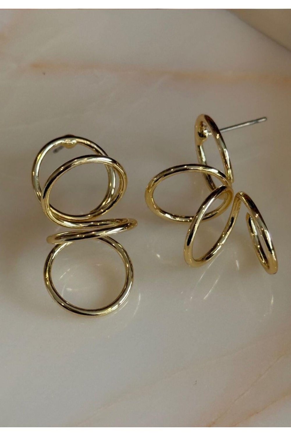 Halka Metal Vintage Özgün Tasarım Küpe
