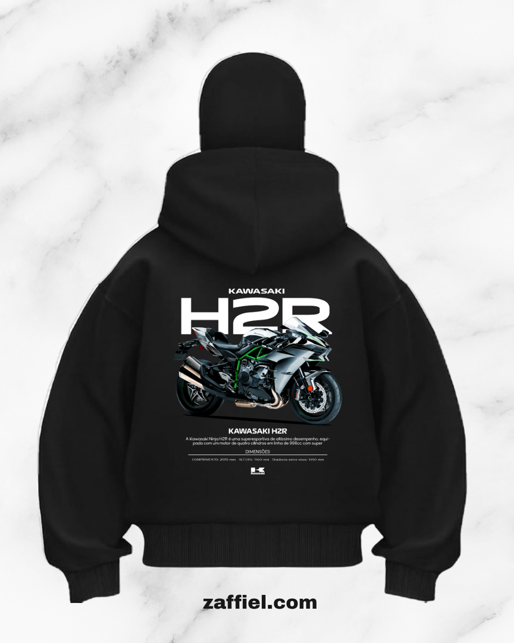 H2R MASKELİ MOTORCU  HOODİE