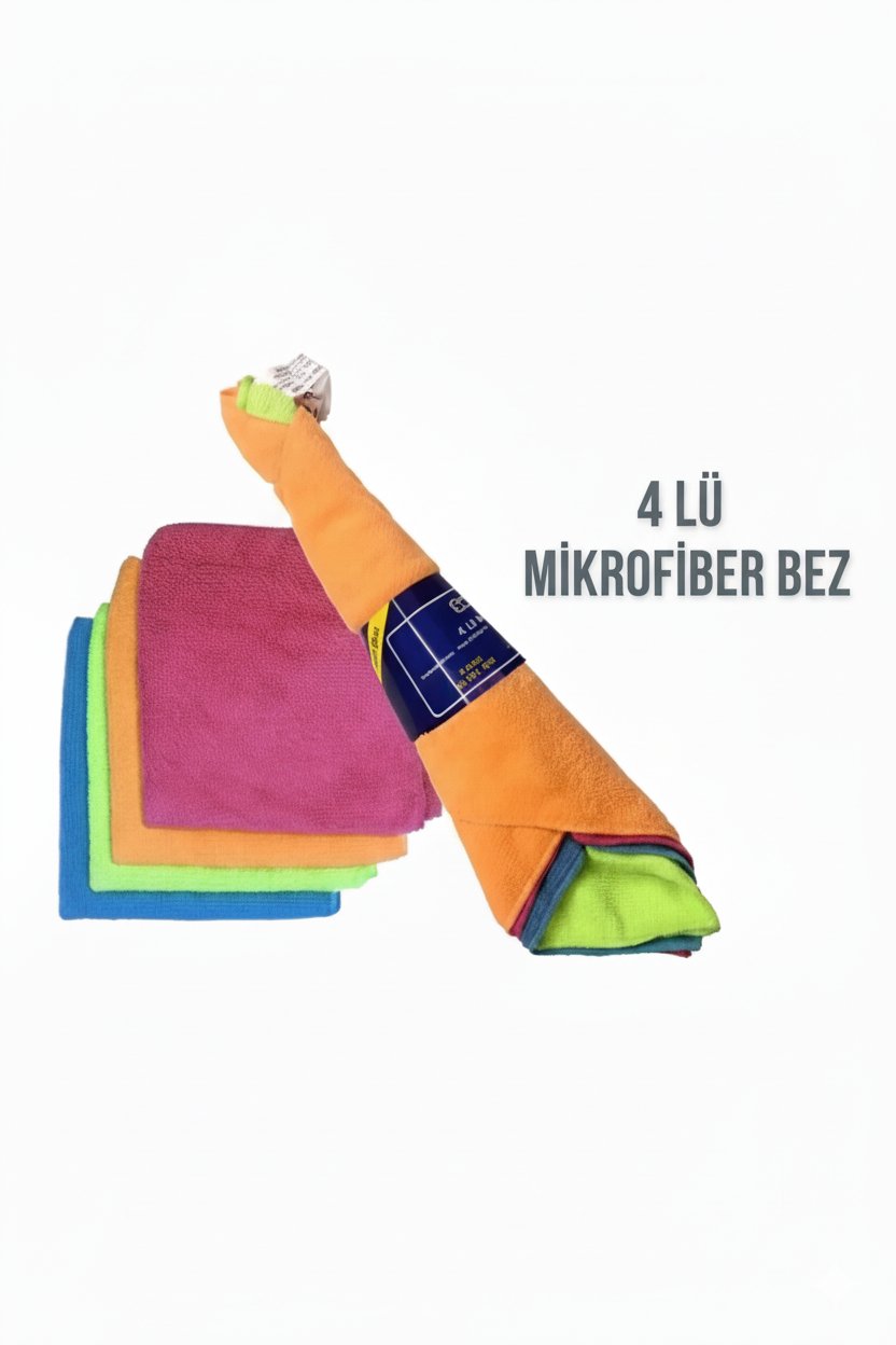 Mikrofiber Bez 4*lü 1 Adet