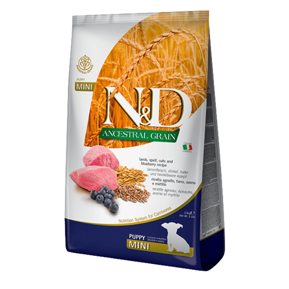N&D ANCESTRAL Düşük Tahıllı Kuzulu Küçük Irk Yavru Köpek Maması 7 kg