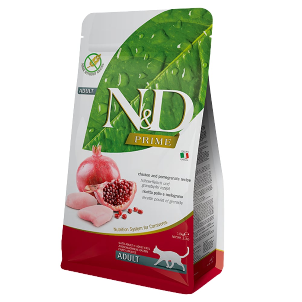 N&D Tahılsız Tavuklu Narlı Tahılsız Kedi Maması 1.5 Kg