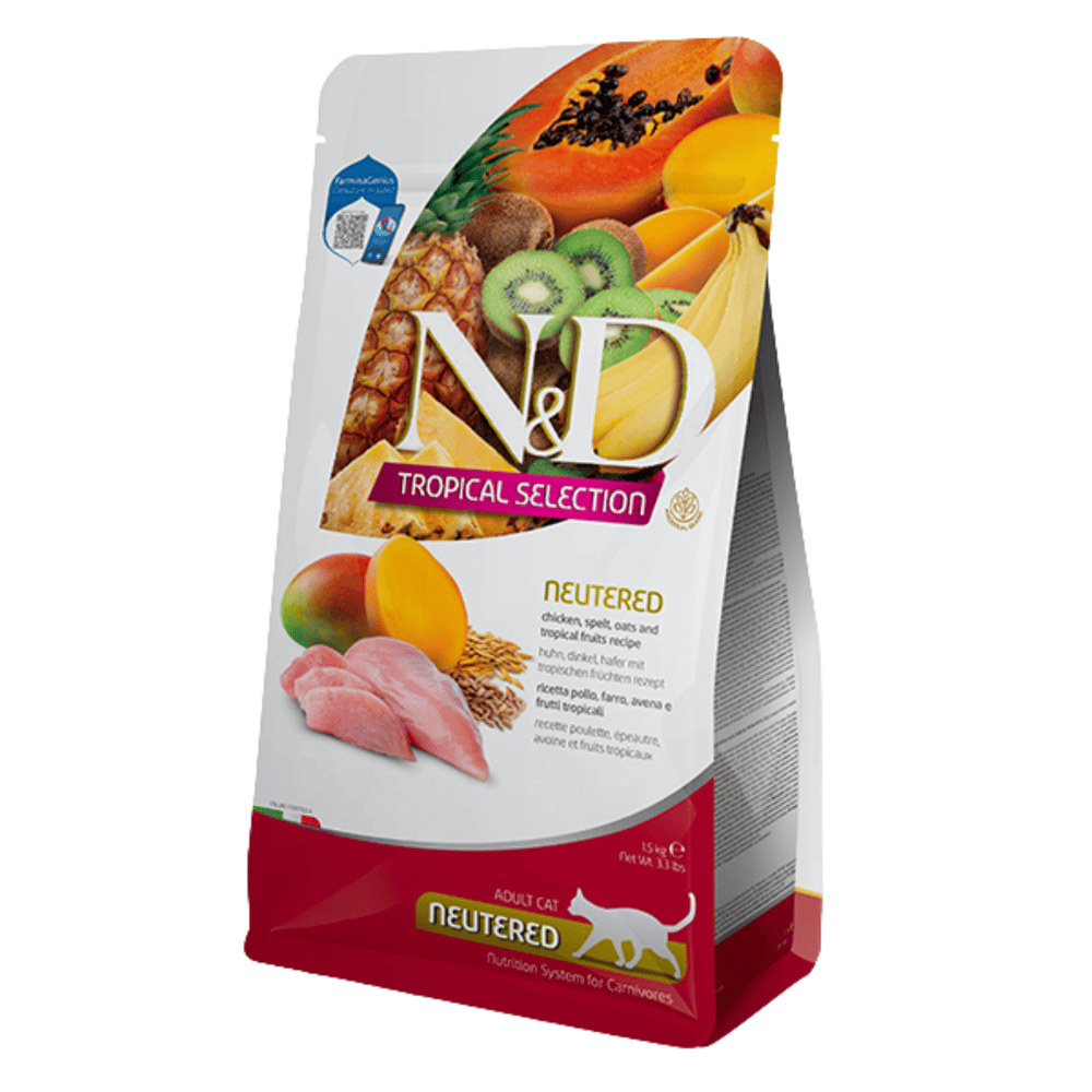 N&D Tropical Tavuklu Kısır Kedi Maması 10 Kg