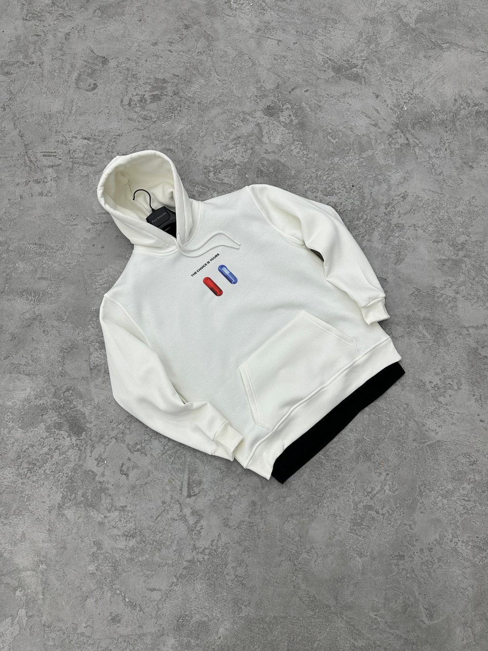 3 İplik Şardonlu CHOICE Sweatshirt - Beyaz