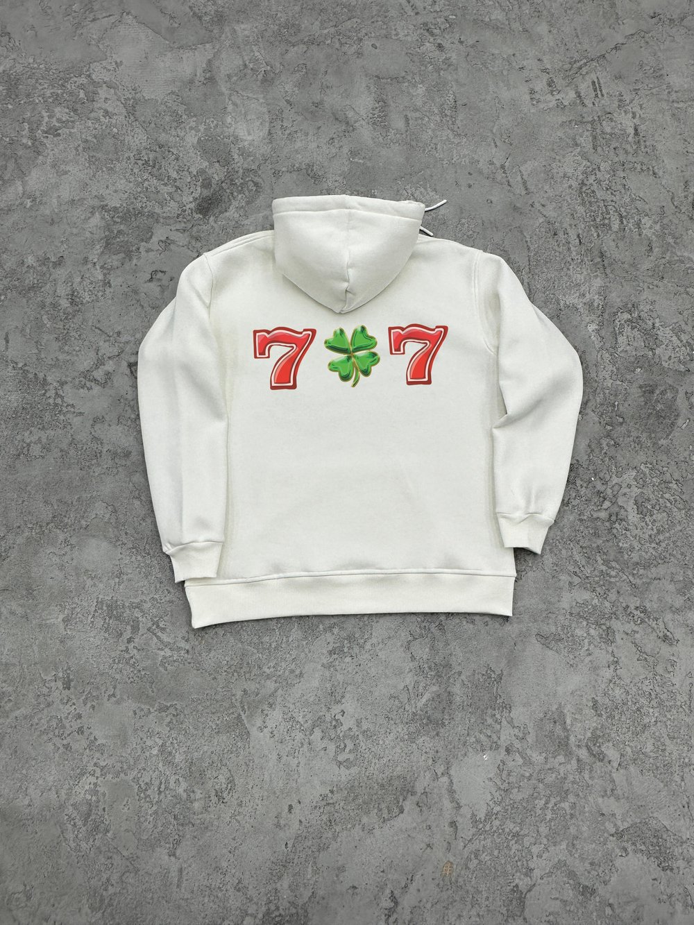 3 İplik Şardonlu CLOWER Sweatshirt - Beyaz