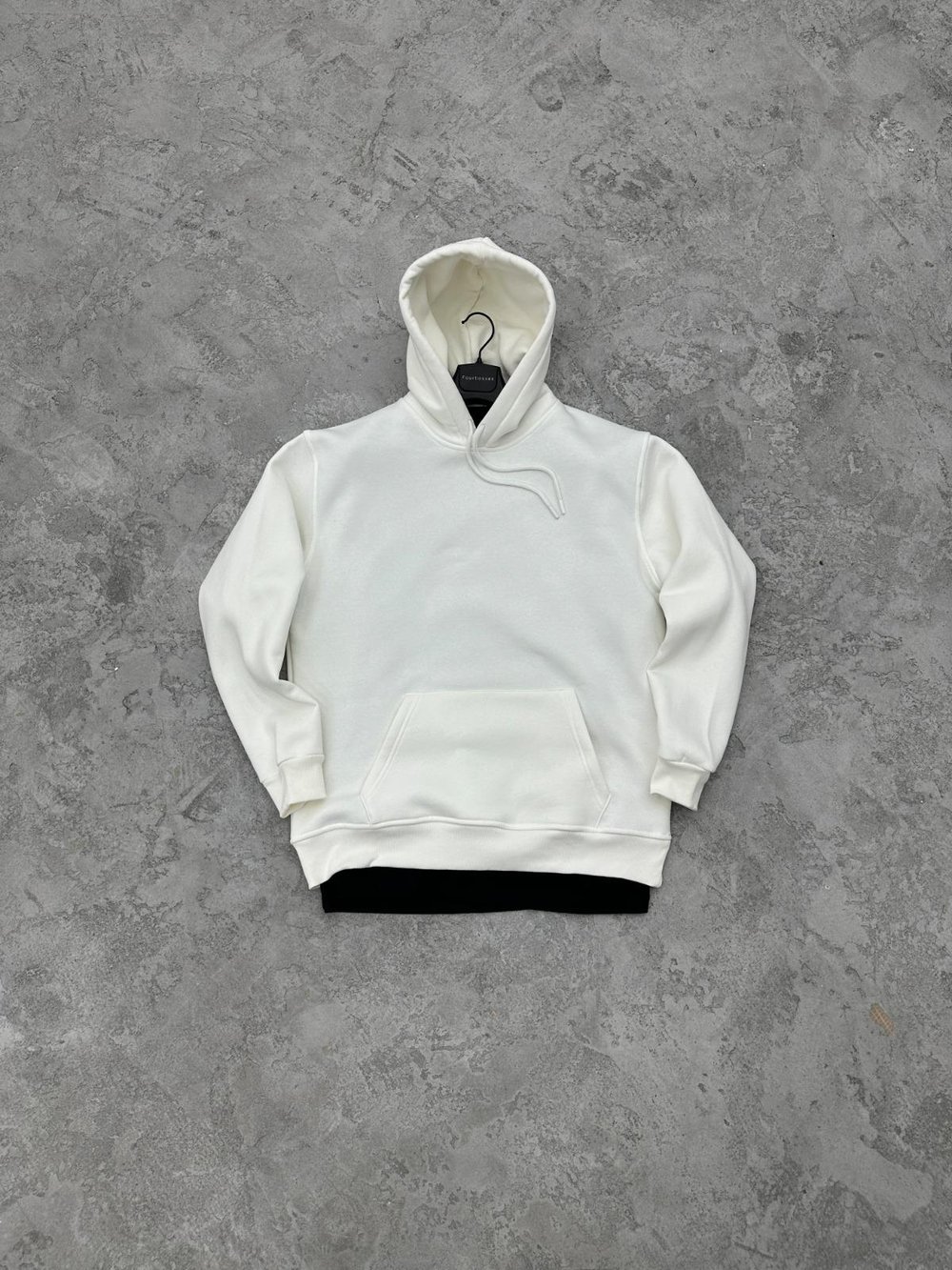 3 İplik Şardonlu Sweatshirt - Beyaz