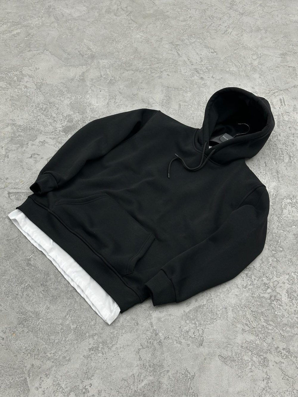 3 İplik Şardonlu Sweatshirt - Siyah