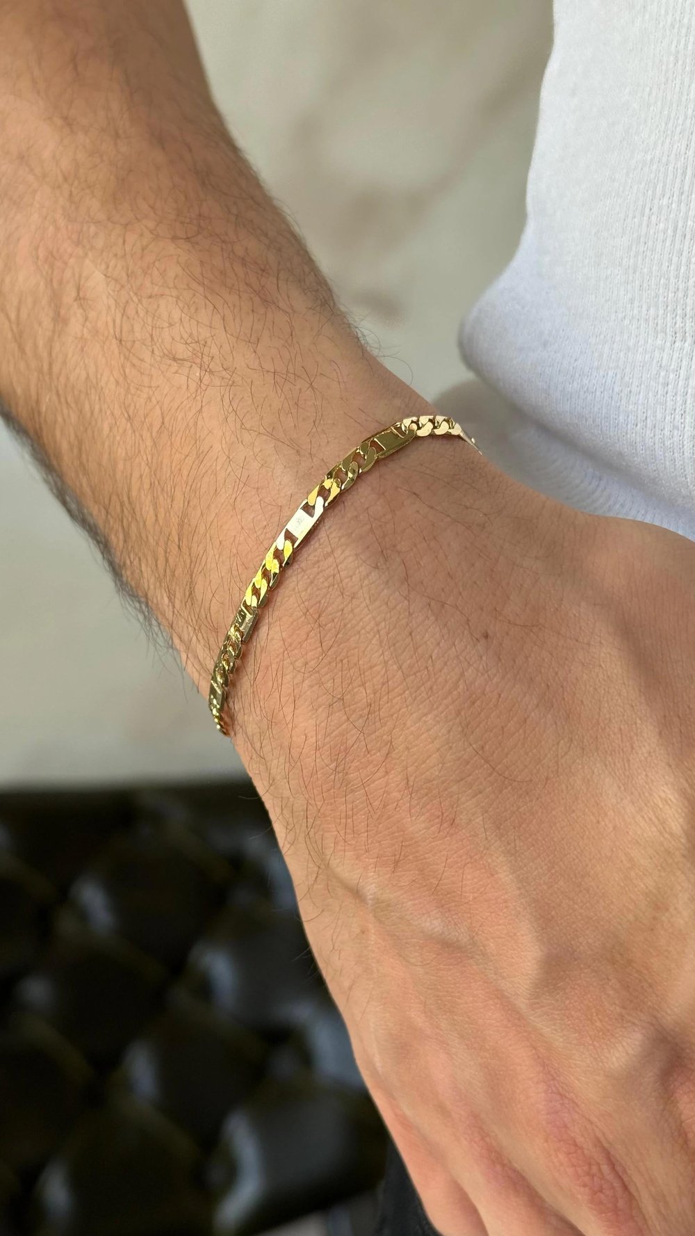 AK202 Gold Çelik Bileklik