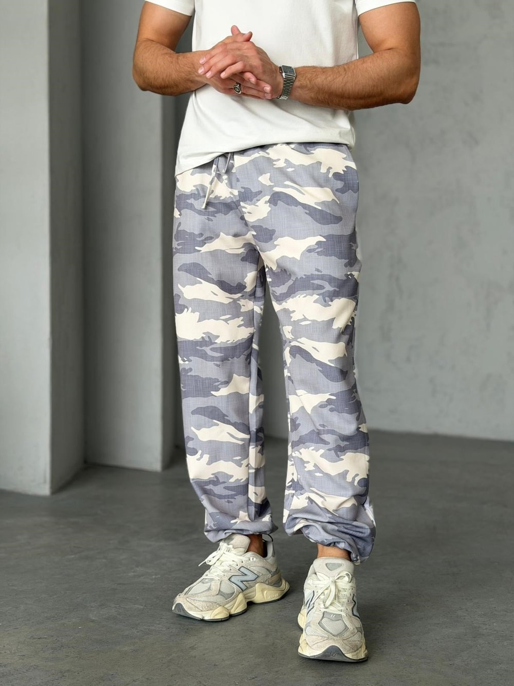 KAMUFLAJ STOPER PAÇA ÇİZGİLİ JOGGER