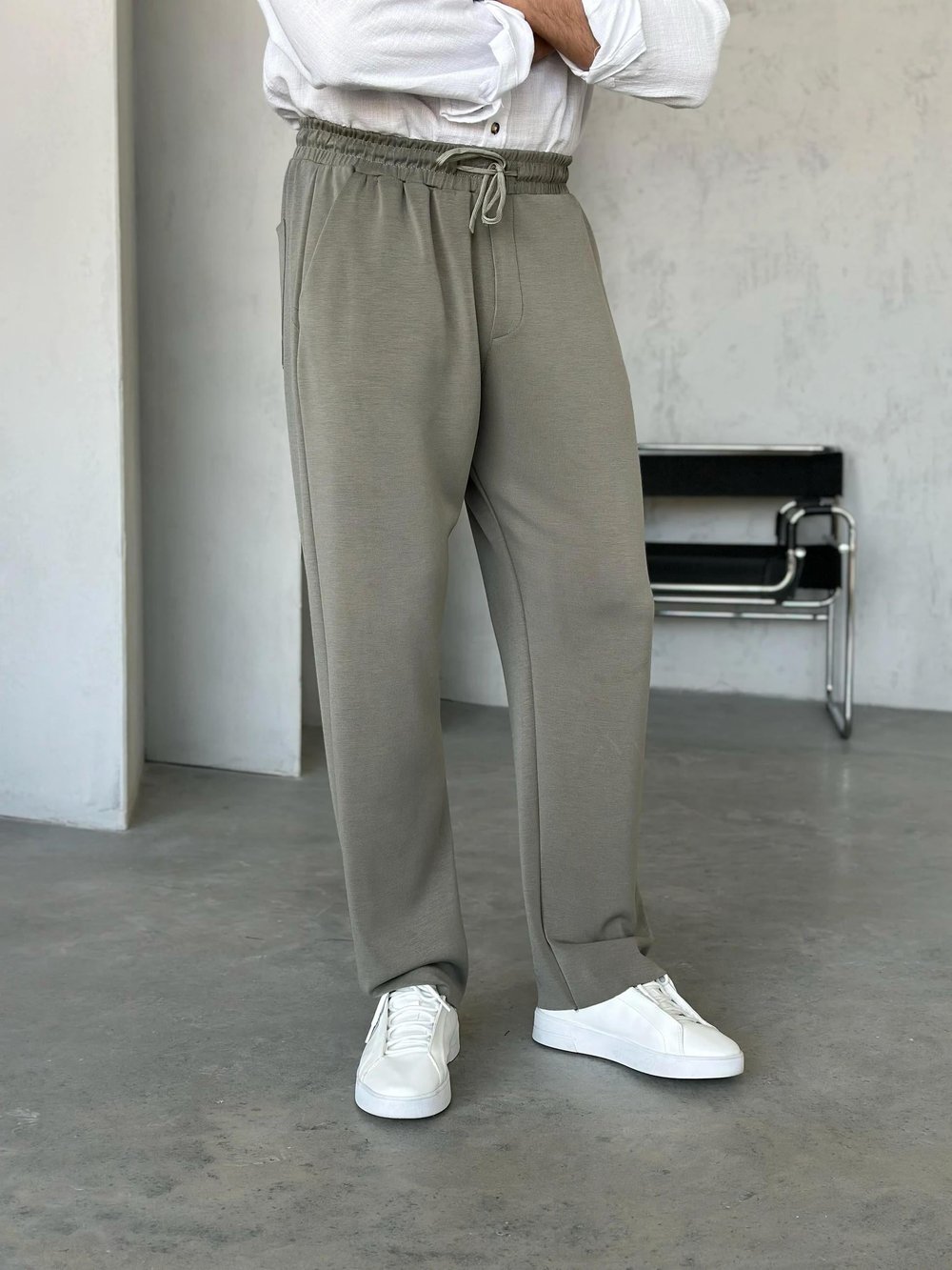 KM24090 Premıum modal kumaş jogger pantolon AÇIK HAKİ M