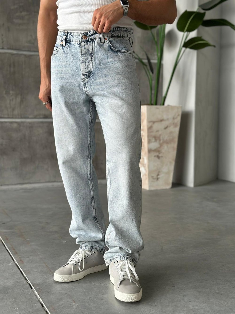 P2804 Kar Yıkama Baggy Pantolon