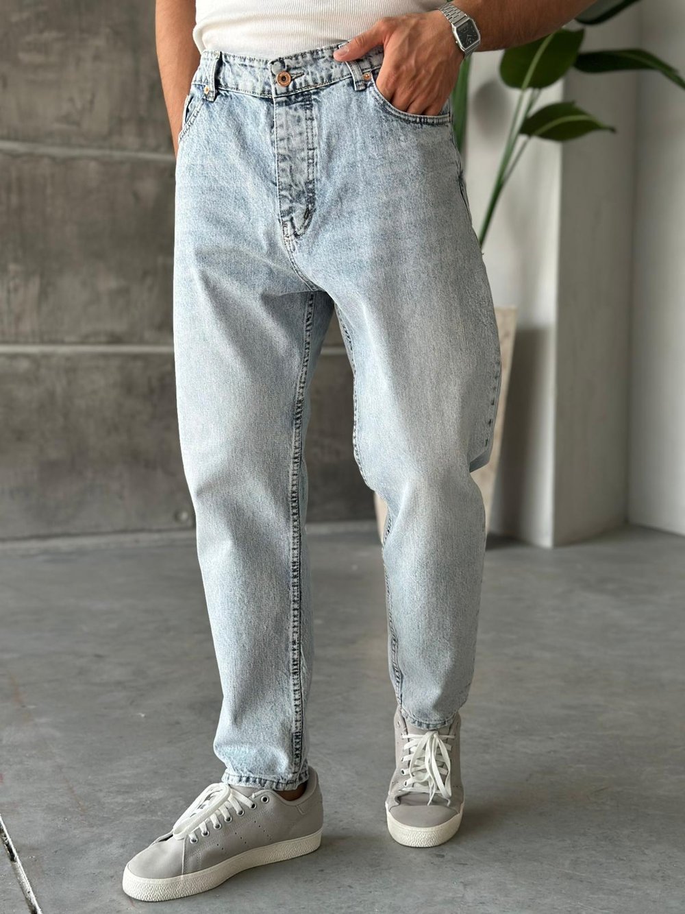 P2842 Kar Yıkama Boyfriend Pantolon
