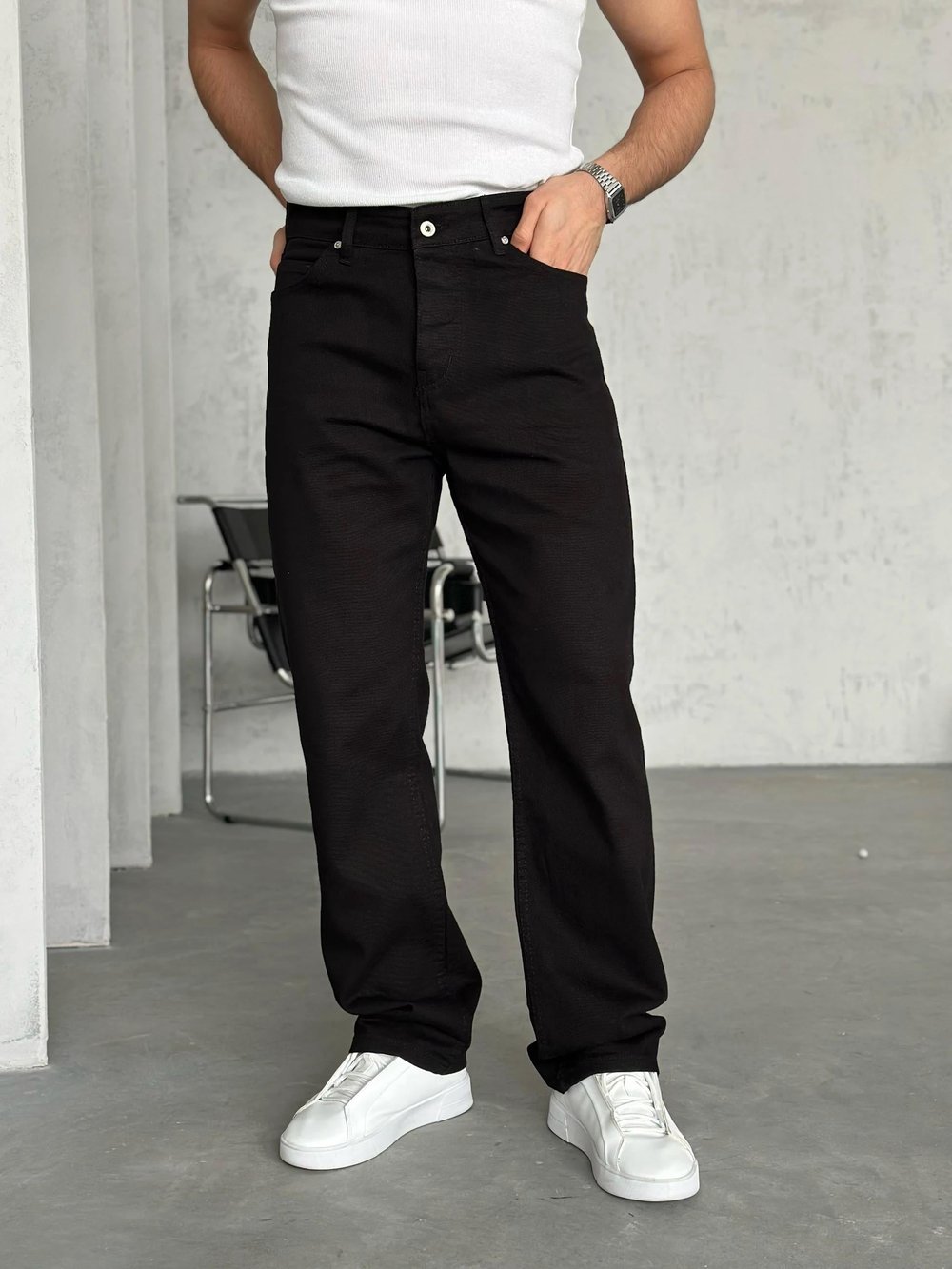 P500 Siyah Baggy Pantolon