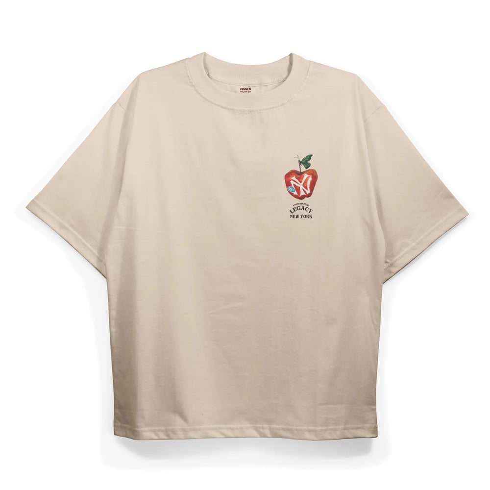 T2018 Ny Apple Baskılı Oversize Tshirt