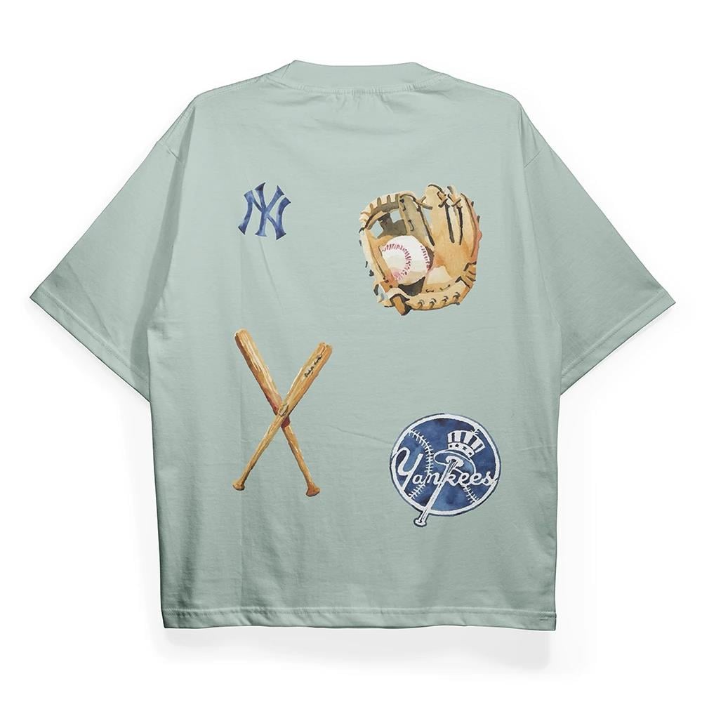 T2019 Ny Yankees Baskılı Oversize Tshirt